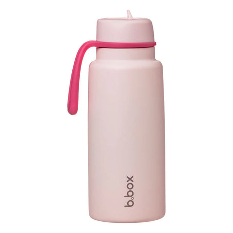B Box Insulated Flip Top 1 Litre Bottle -pink paradise