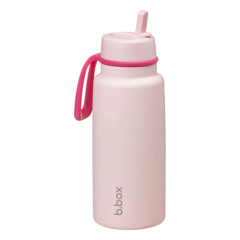 B Box Insulated Flip Top 1 Litre Bottle -pink paradise