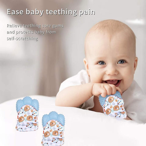 BABY SILICON TEETHING GLOVES