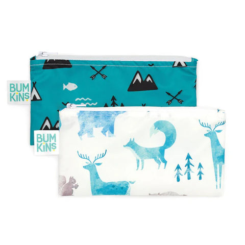 Bumkins | Small Snack Bag - Outdoor & Nature 2pk