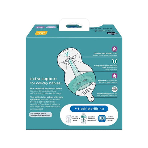 TOMMEE TIPPEE ADVANCED ANTI-COLIC 2PK 260ML BOTTLES