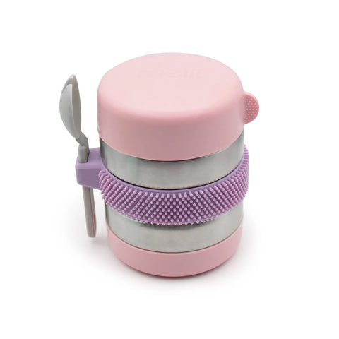 MELII INSULATED FOOD JAR 30OML PINK -PURPLE