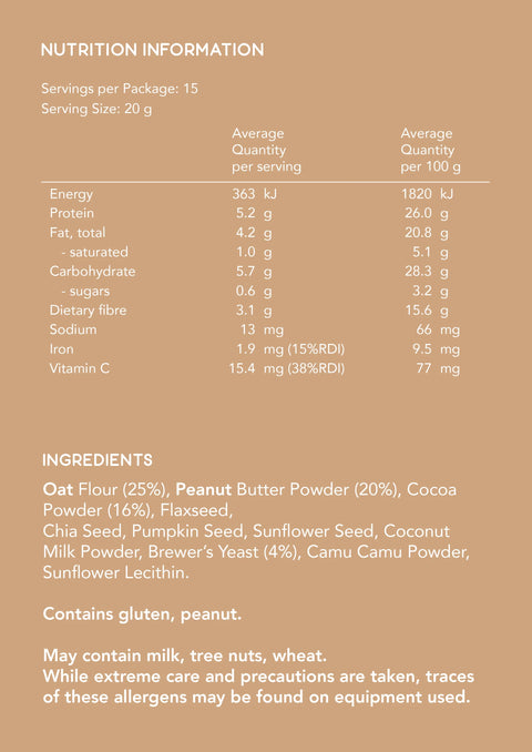 Peanut Butter Chocolate Lactation Blend