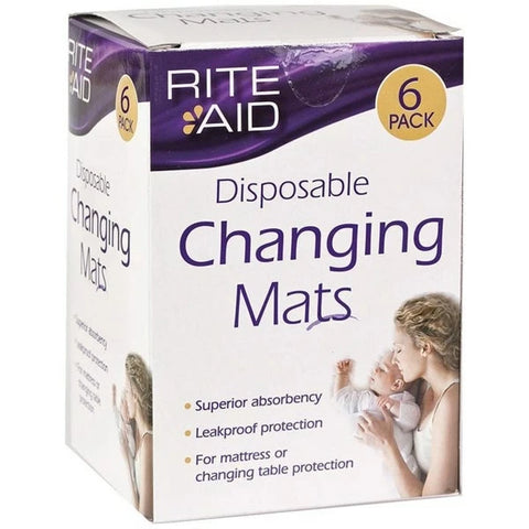 Rite Aid Disposable Changing Mats 6pk