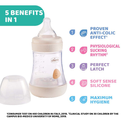 Chicoo Bottle perfact 5 NaturalFeeling Anti colic- 0m+ 150ml