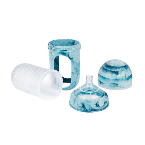 NURSH SILICON FEEDING BOTTLE 3PK 240ml