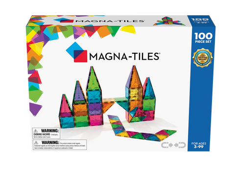 Magna Tiles 100pc set + 2pc Car expansion set